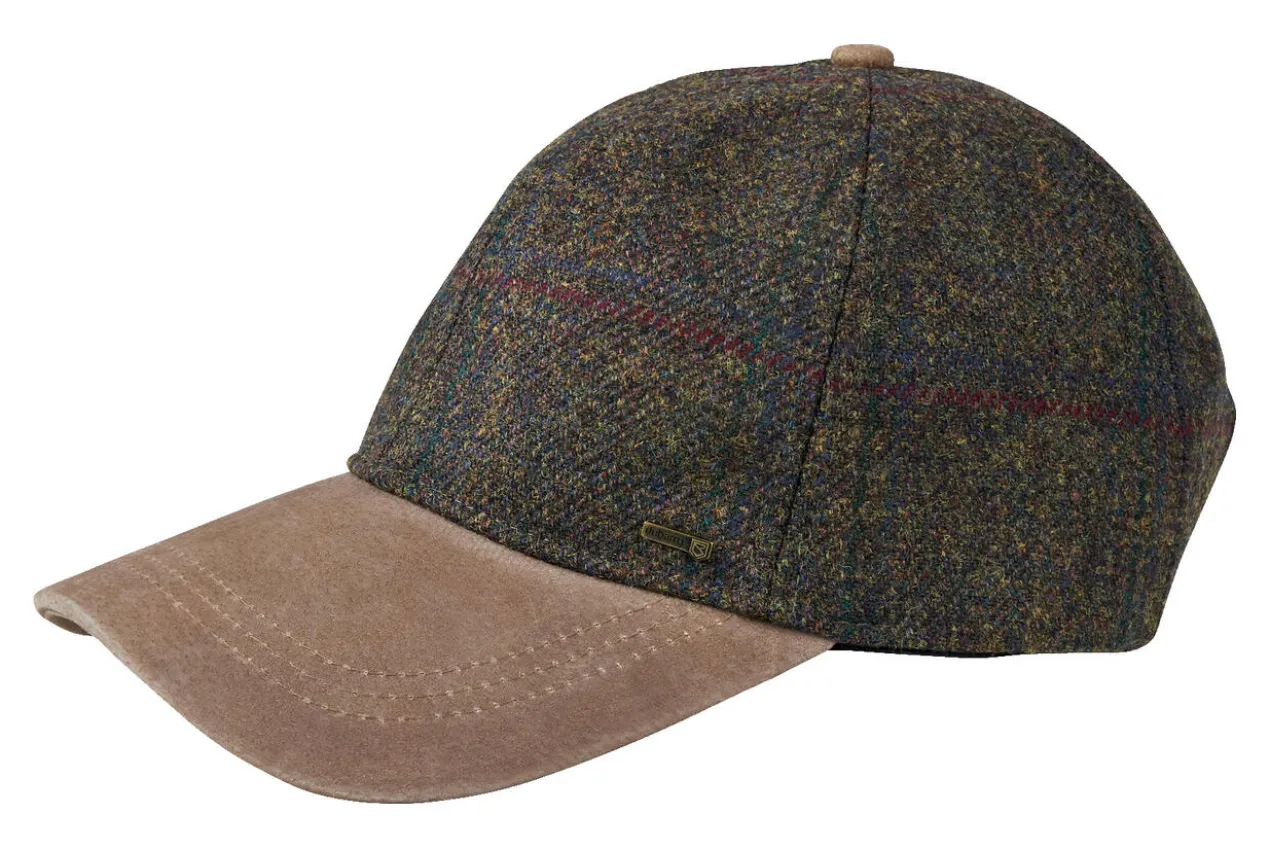 Leder-Tweed-Cap