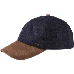 Leder-Tweed-Cap