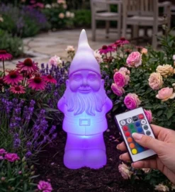 LED-Gartenzwerg