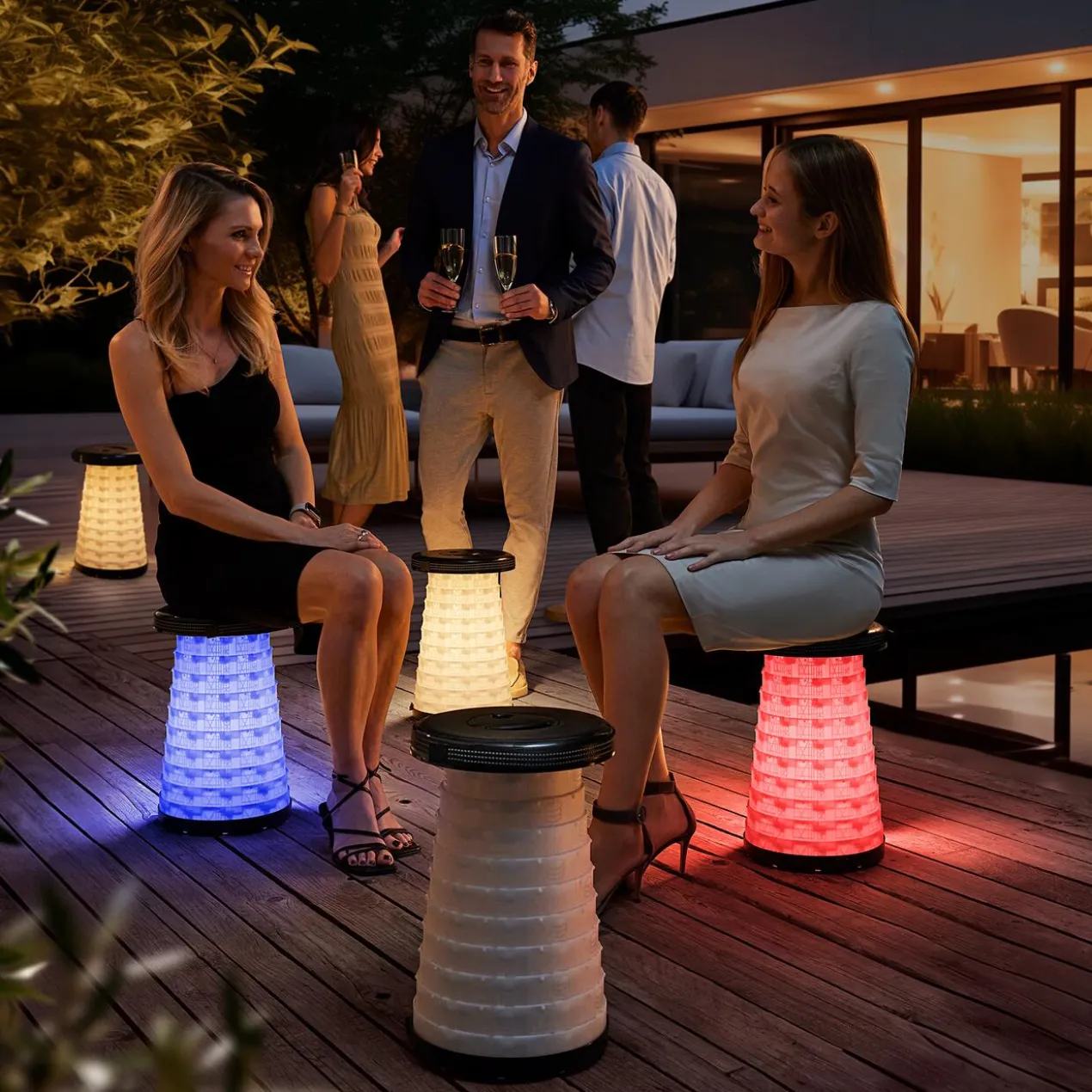 LED-Teleskop-Hocker