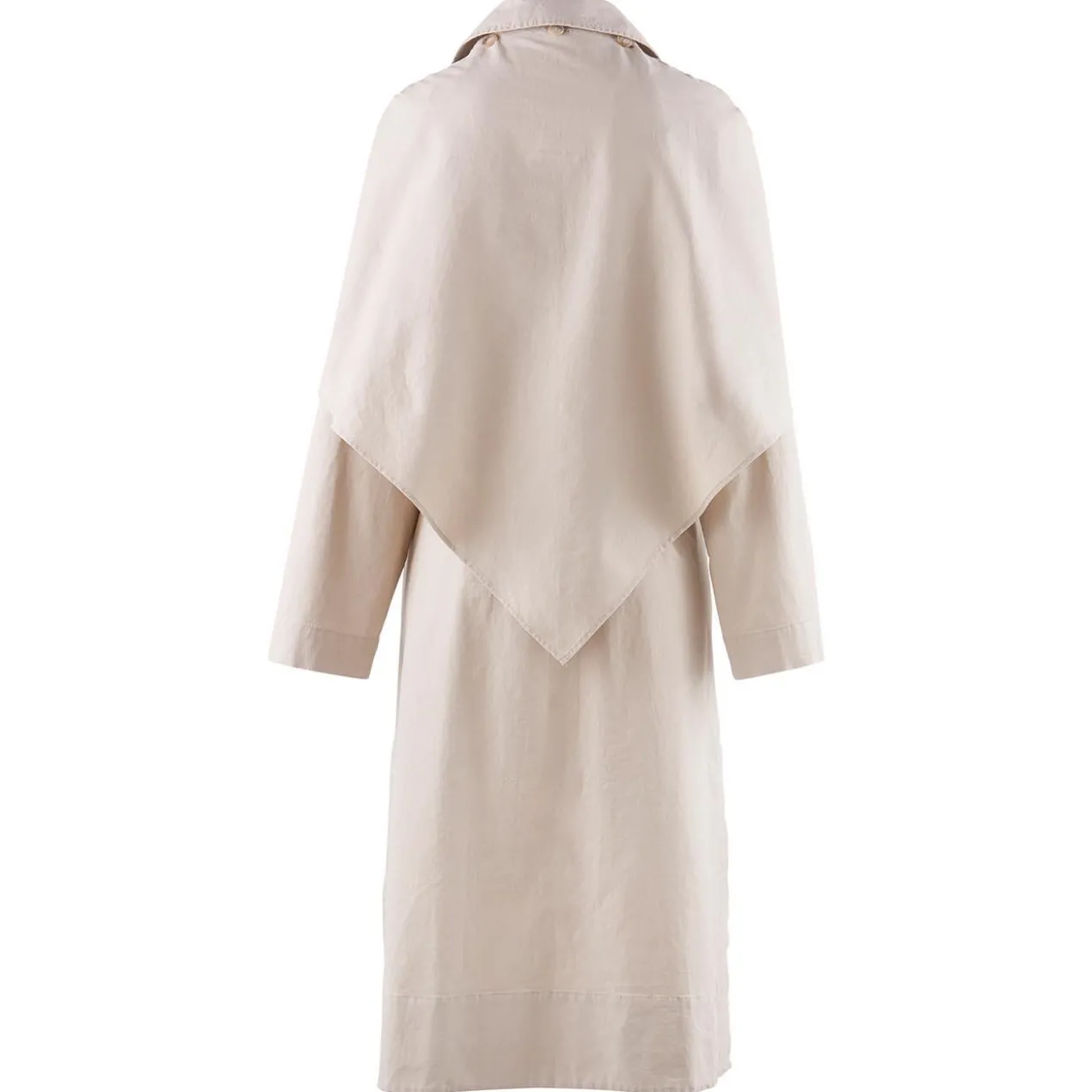 Leinen/Baumwoll-Sommer-Trenchcoat