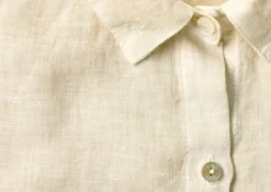 120% Lino Leinen-Jersey-Blusenshirt