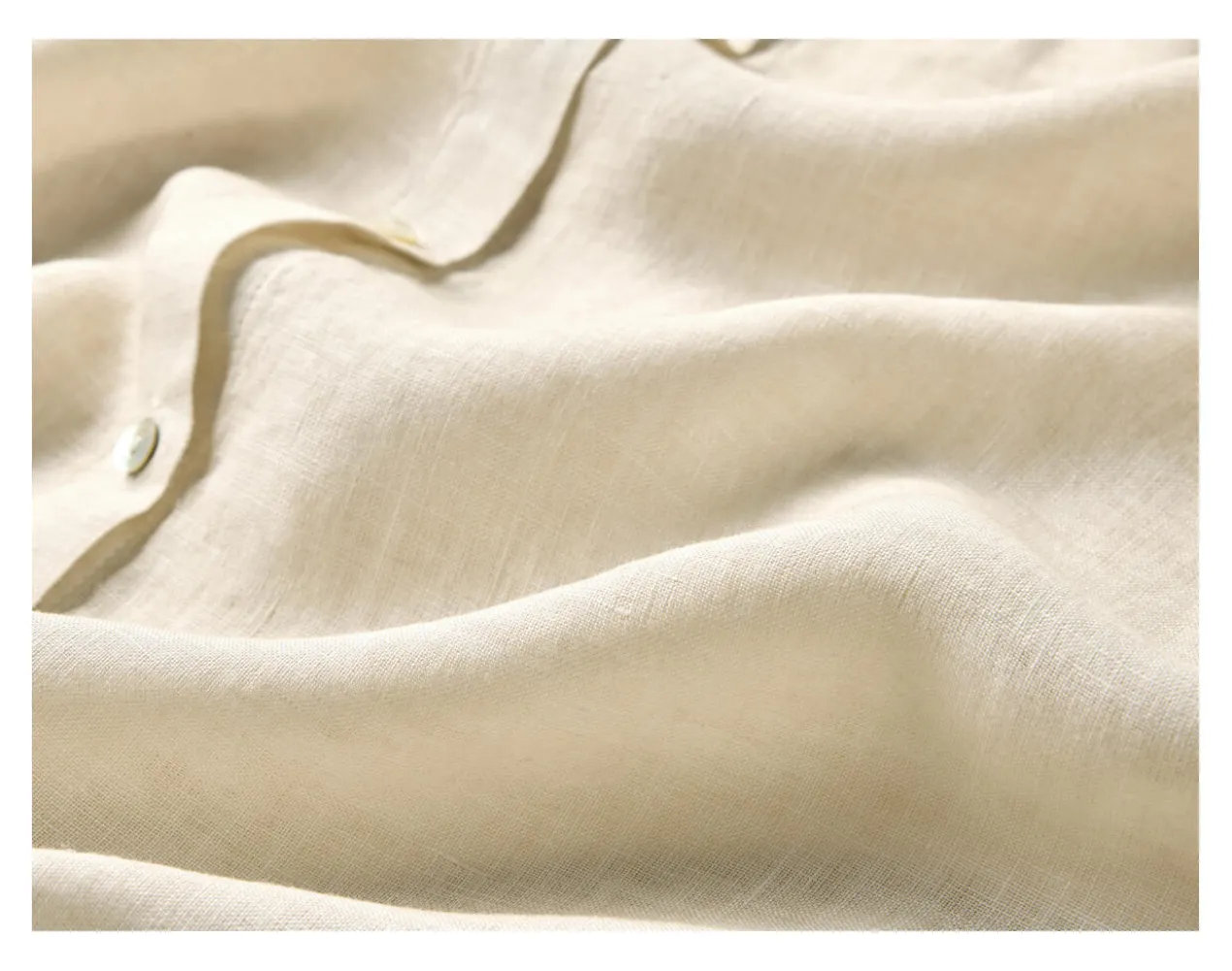 120% Lino Leinen-Jersey-Blusenshirt