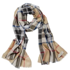 Lochcarron Tartan-Schal Thompson Camel Modern