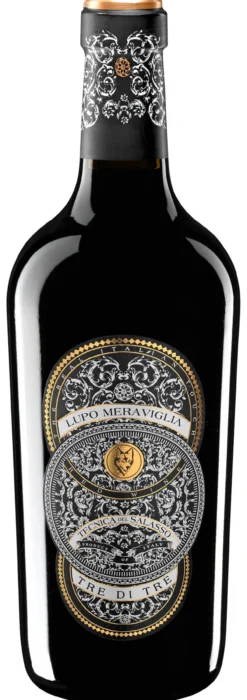 Lupo Meraviglia Rosso 2024, Tecnica del Salasso, Tre di Tre, Botter, Puglia IGT, Italien