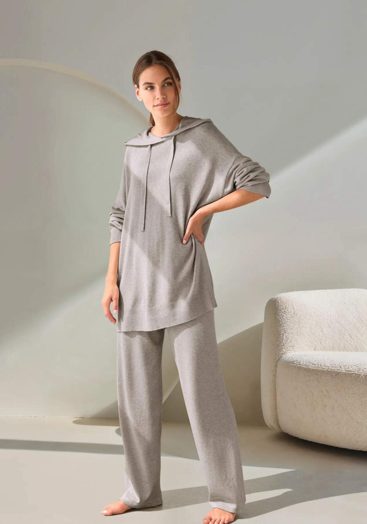 Lyocell/Kaschmir-Hoodie