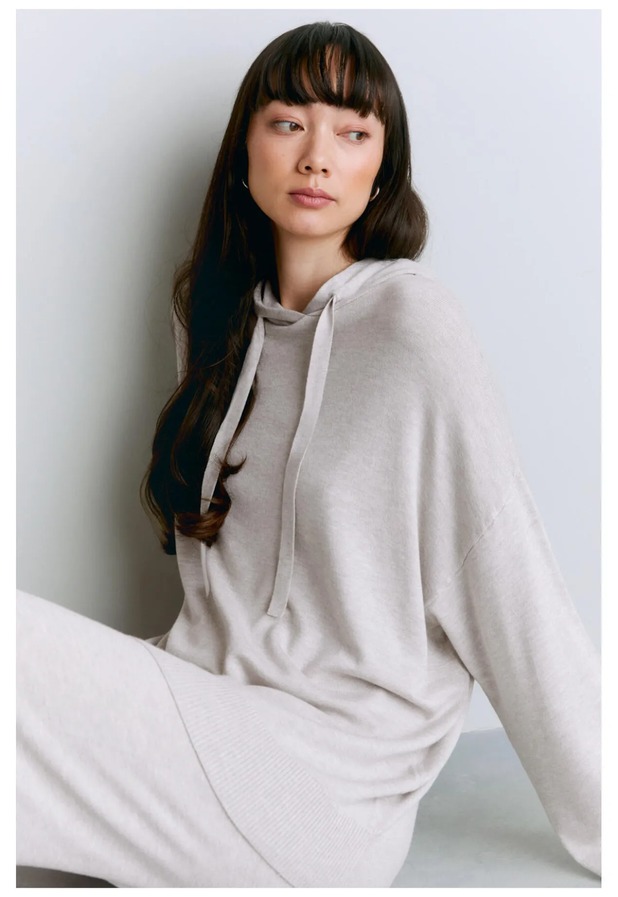 Lyocell/Kaschmir-Hoodie
