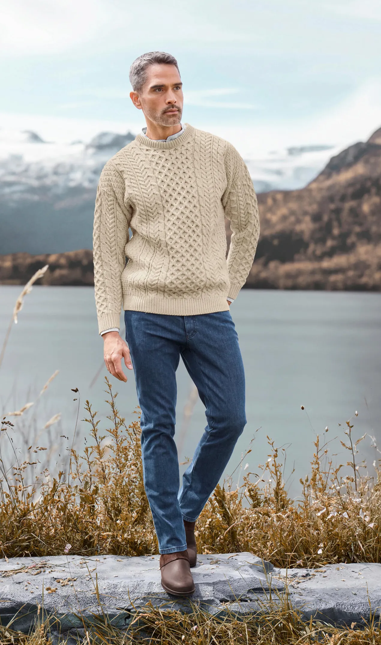 Merino-Aran-Pullover