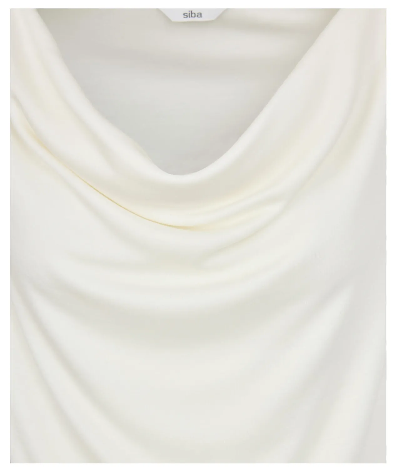 Merino-Tencel™-Wasserfallkragen-Top