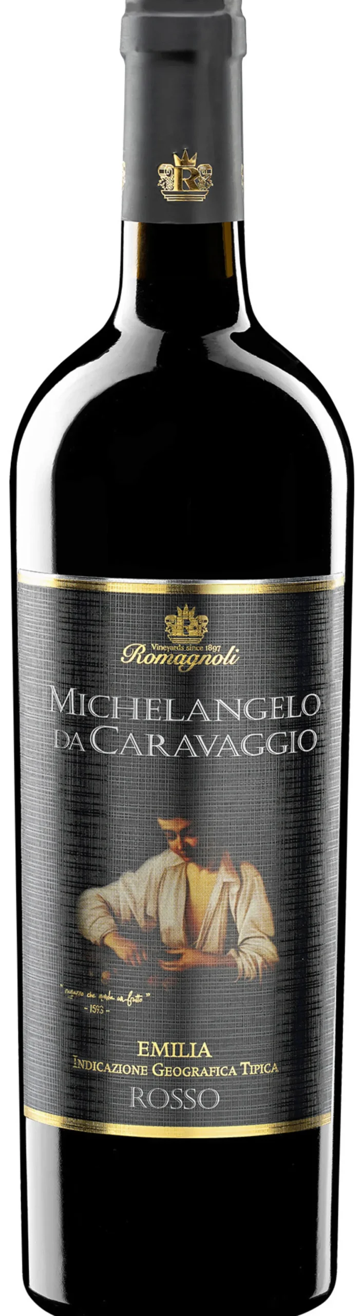 Michelangelo da Caravaggio Rosso 2022, Cantine Romagnoli, Emilia IGT, Italien