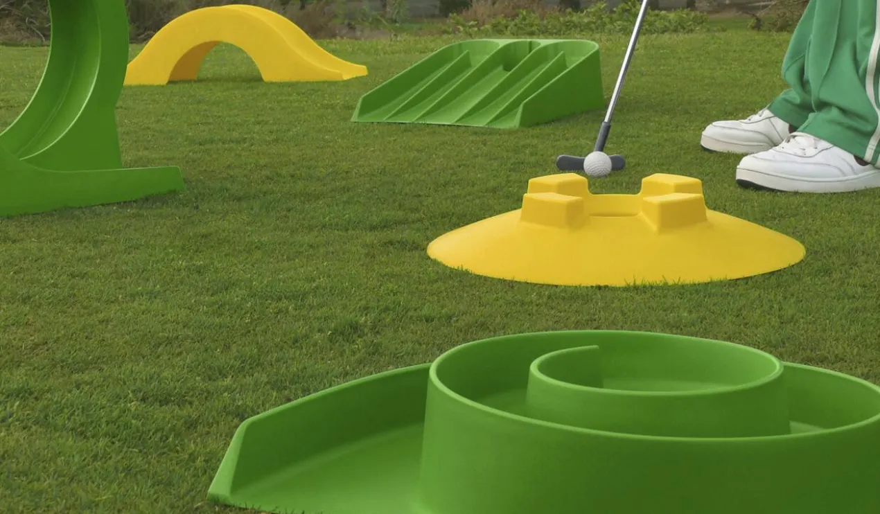 Minigolfplatz zum Mitnehmen