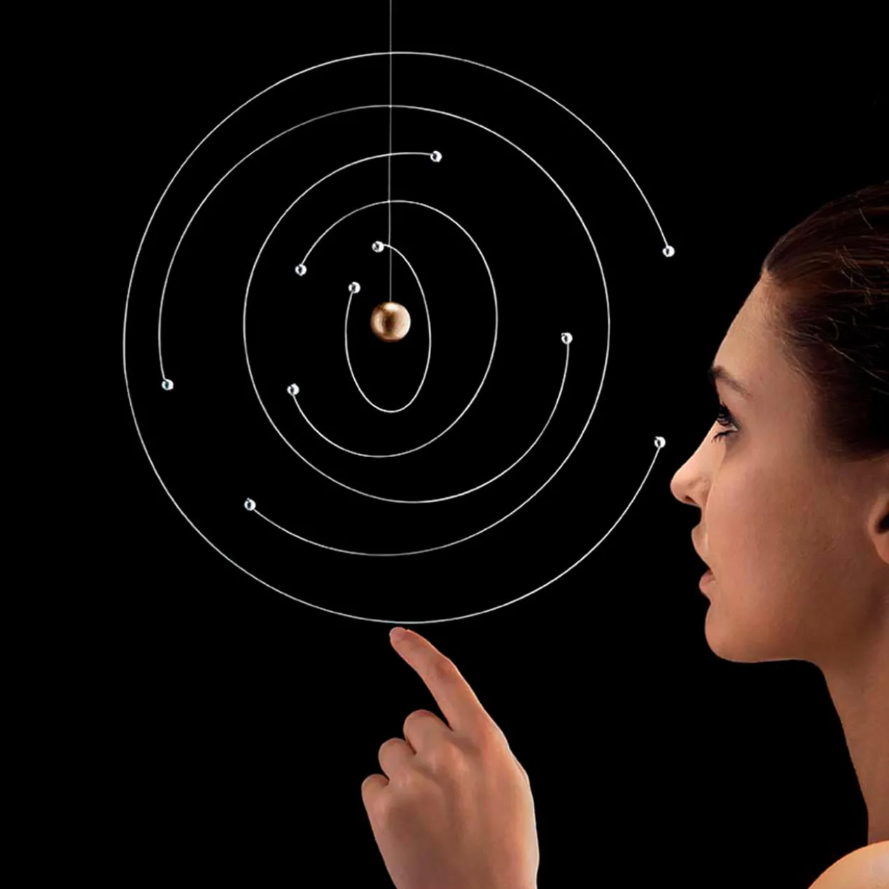 Mobile Niels Bohr Atommodell