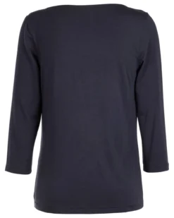 Modal Micro-Wasserfallkragen-Shirt