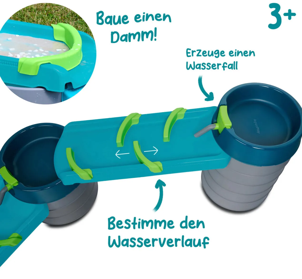 Modulare Wasser- und Matschbahn