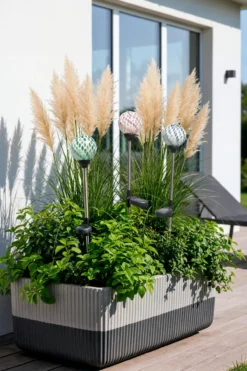 Mosaik-Solargartenstecker, 3er-Set