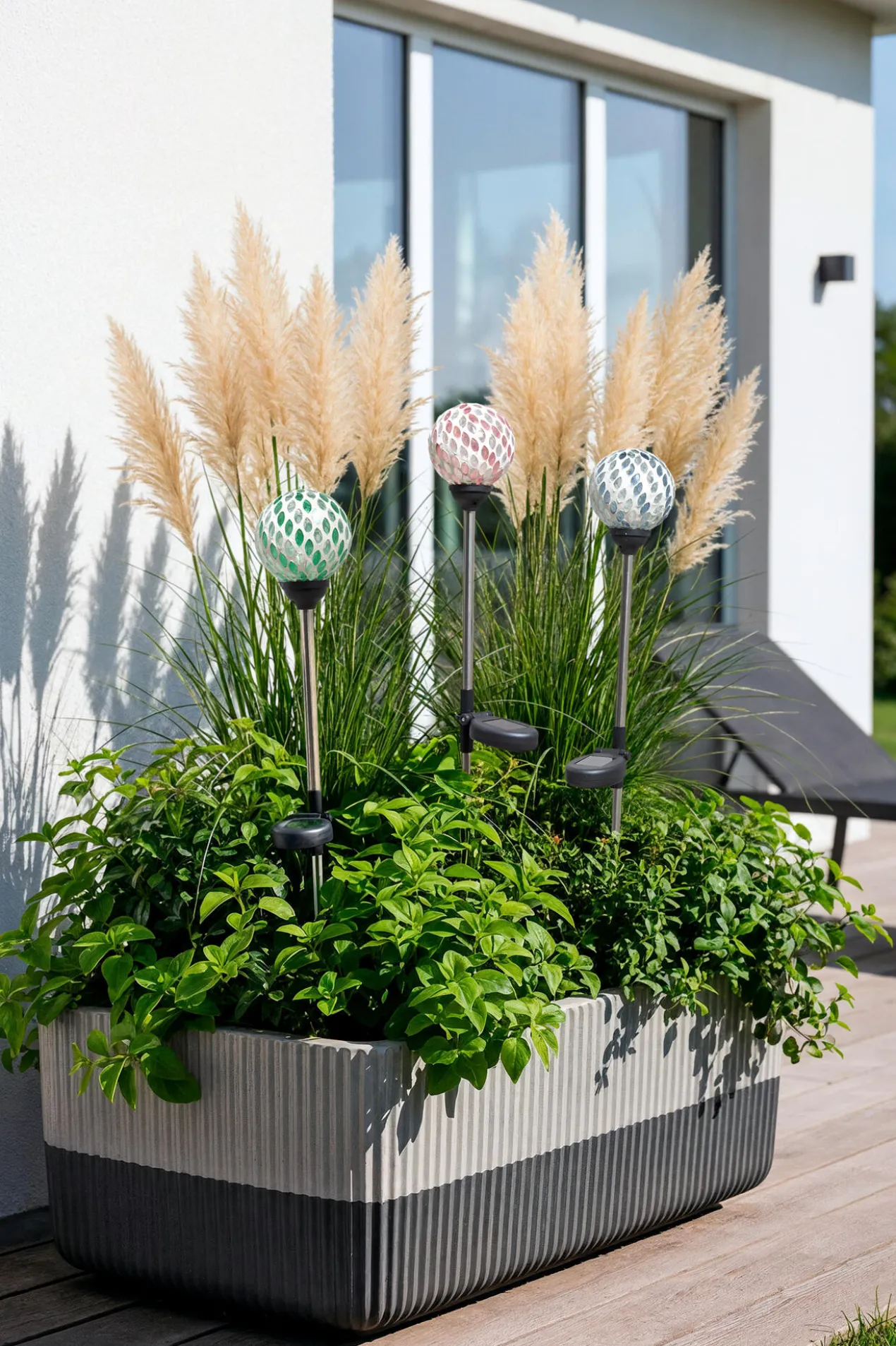 Mosaik-Solargartenstecker, 3er-Set