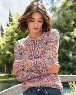 Multicolor-Baumwollpullover