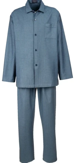 NOVILA Fischgrat-Flanellpyjama
