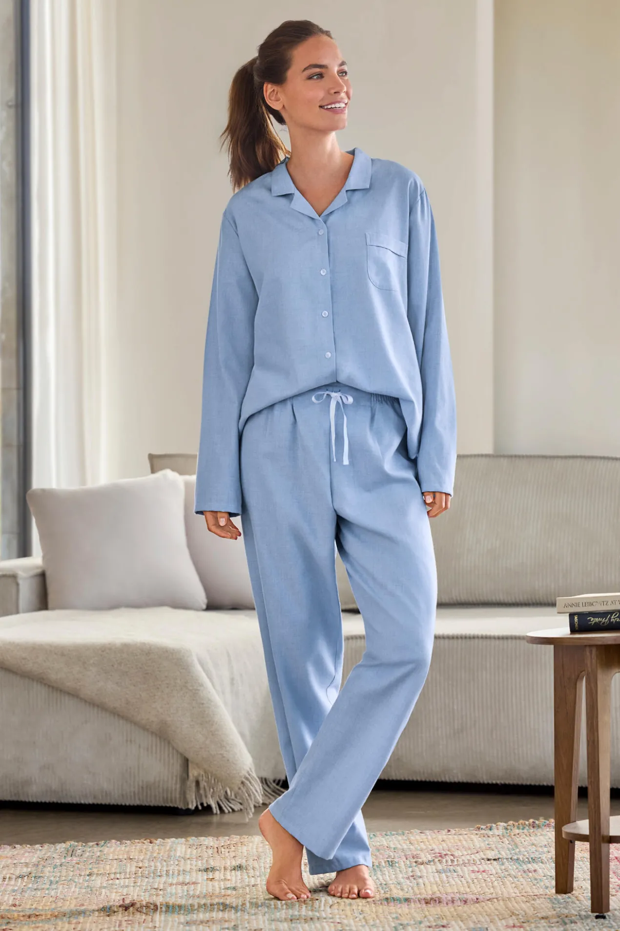 NOVILA Woll-Flanellpyjama