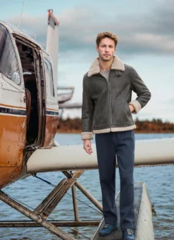OCONI B3 Lammfell-Fliegerjacke