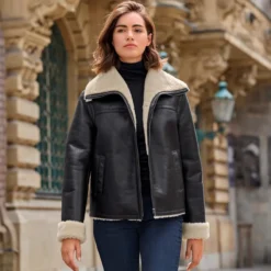 OCONI Curlylamm-Fliegerjacke