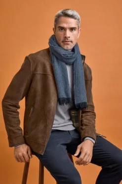 OCONI Thermo-Velourslederjacke