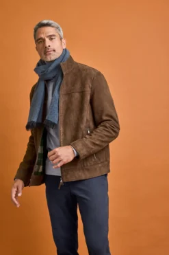 OCONI Thermo-Velourslederjacke