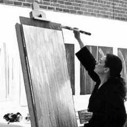 Pat Steir – Wasserfall grün