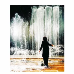 Pat Steir – Wasserfall grün