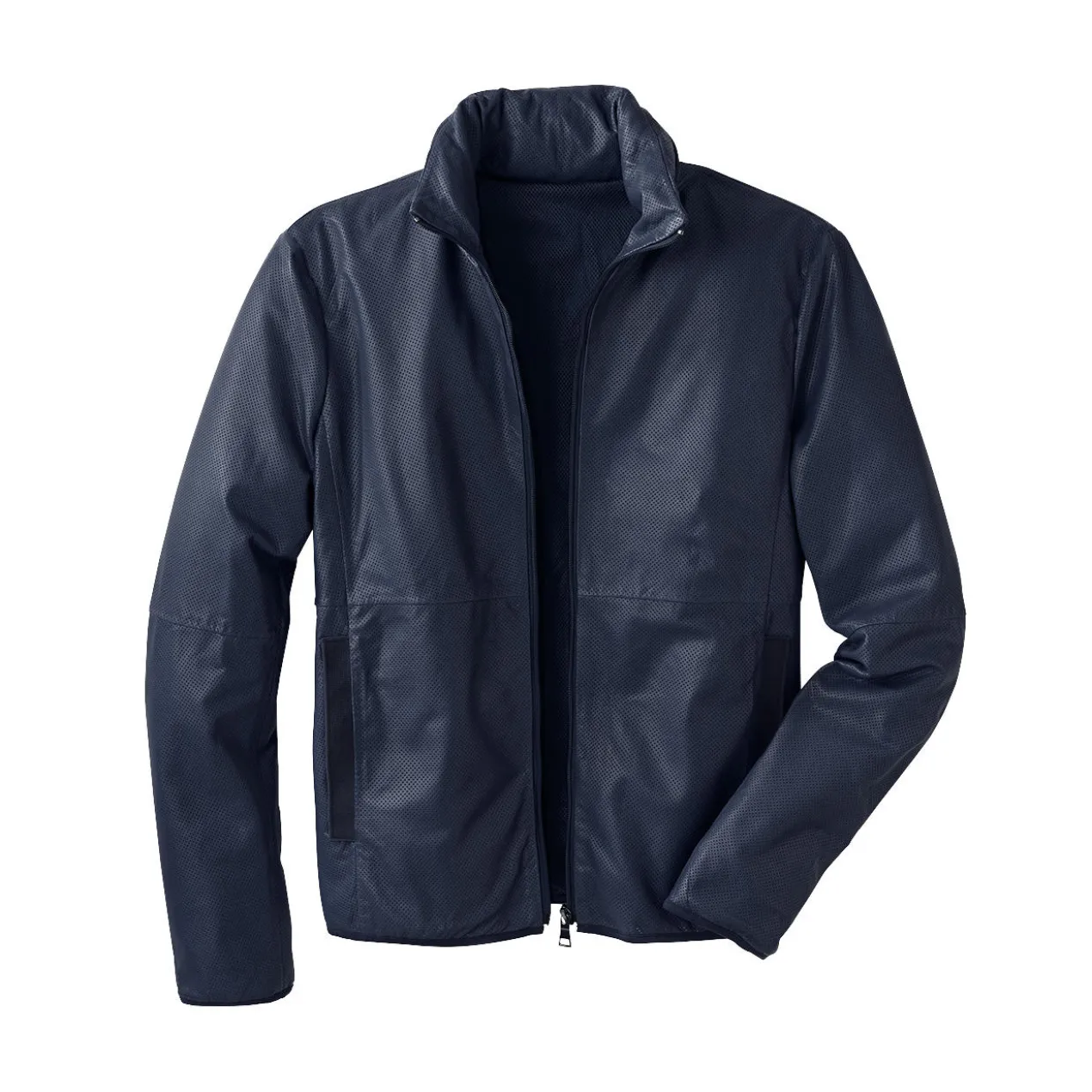 Pocket-Lederjacke