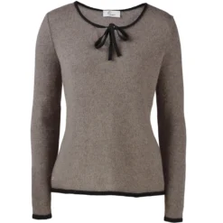 pos•sei•mo Schleifen-Pullover