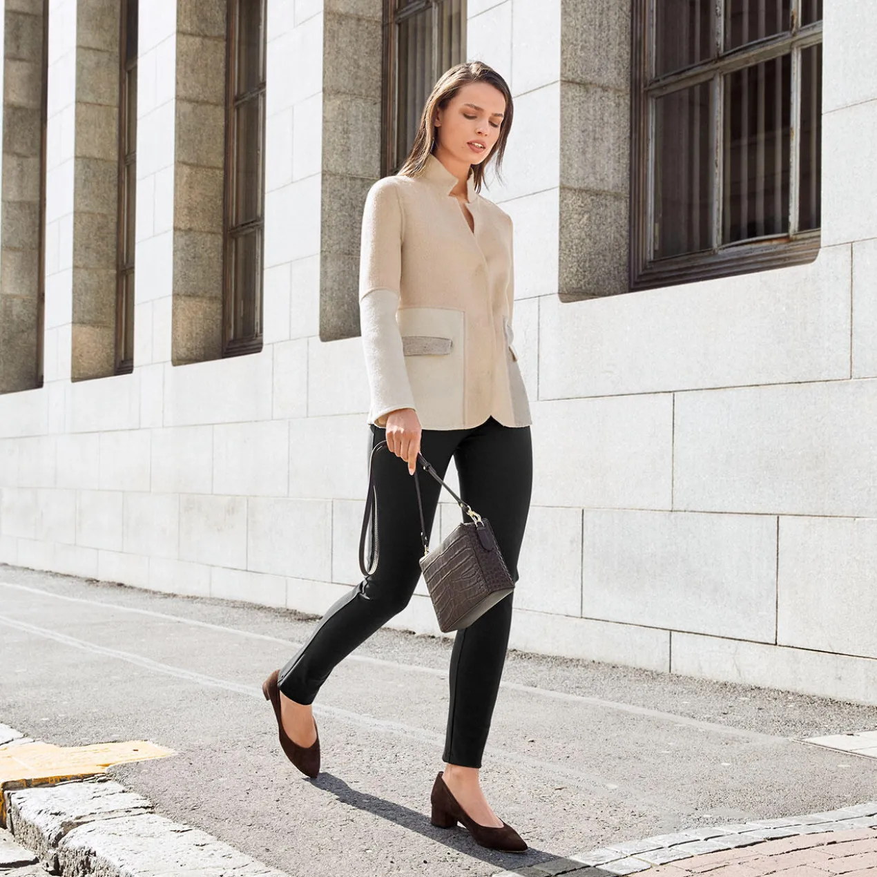 Pourchet Paris Boxy-Bag, Kroko