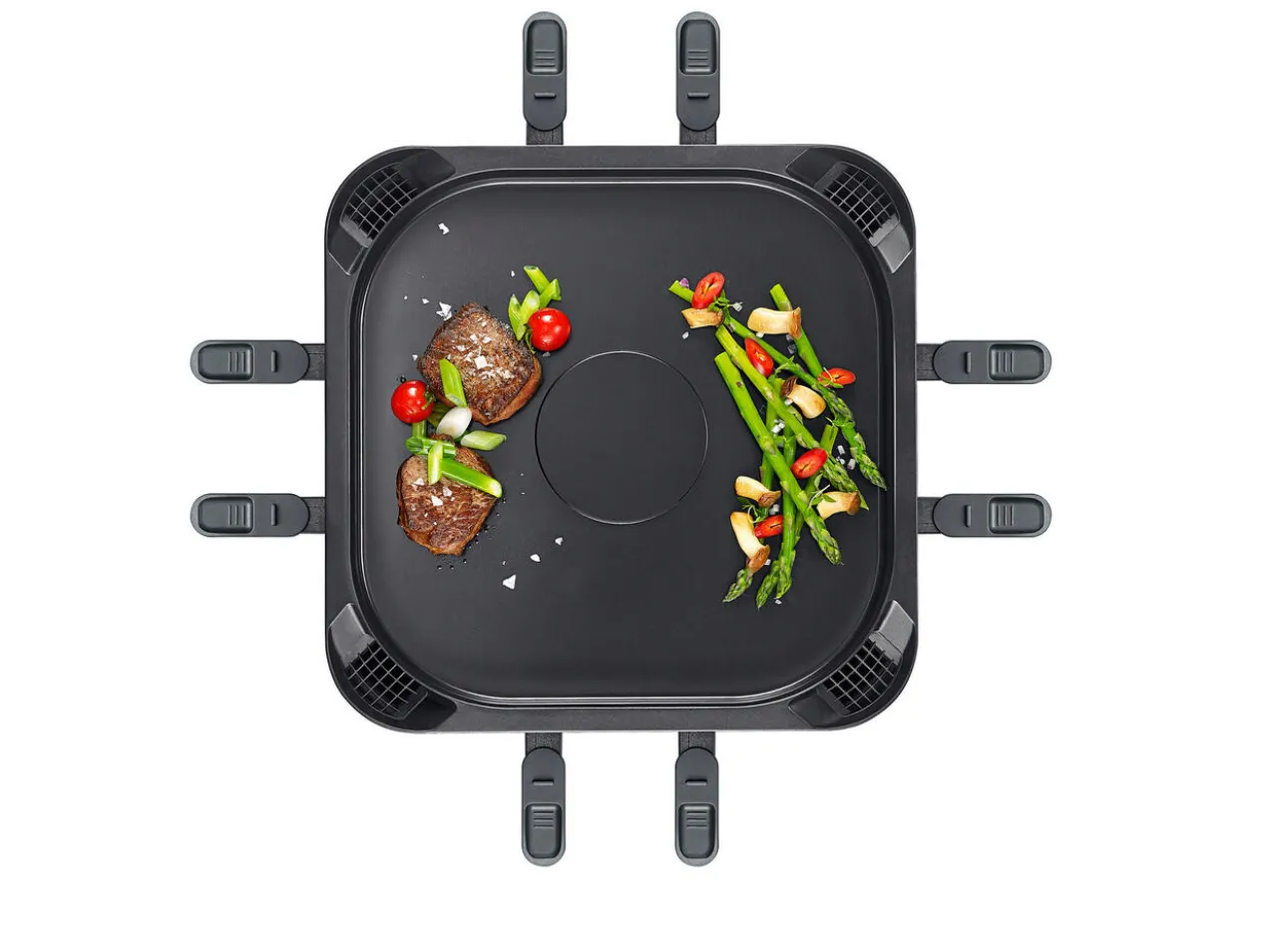 Raclette-Grill mit integriertem Rauchabzug