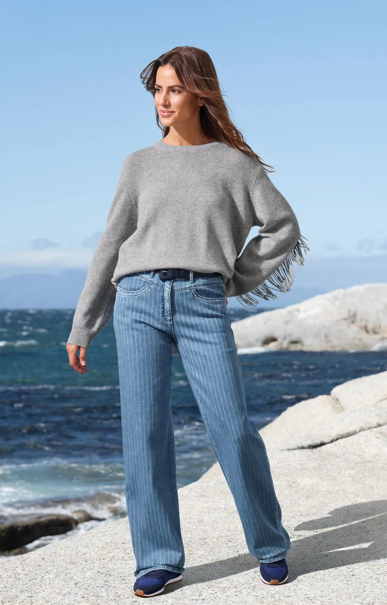 RAPHAELA BY BRAX Streifen-Wide-leg-Pants