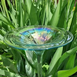 Regenbogenglas-Vogeltränke