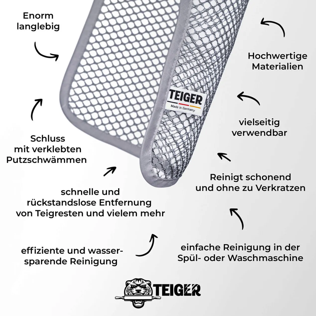 Reinigungstuch mit Netzstruktur, 2er-Set