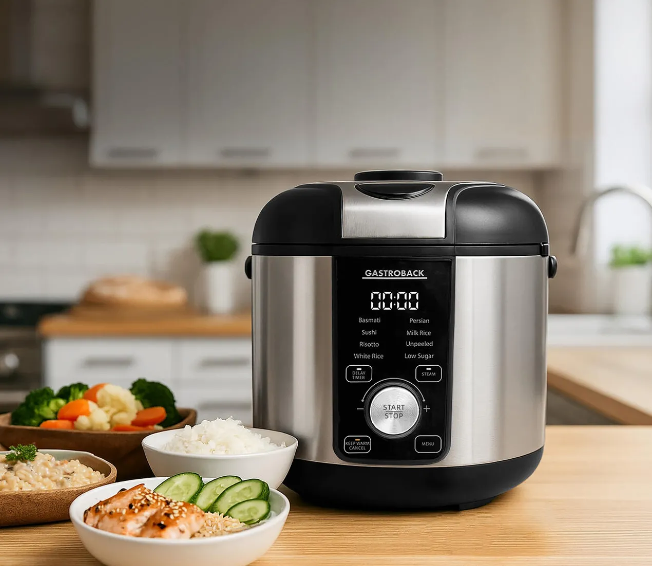 Reiskocher Low Carb & Steam