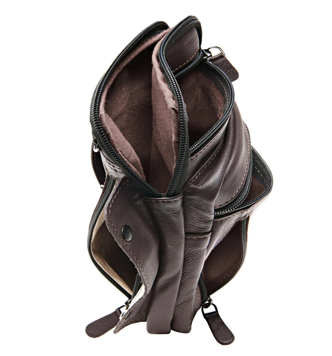 Rindleder-Gürteltasche mit RFID-Schutz