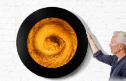 Robert Spillner – Liquid Sculpture Orange-Gold