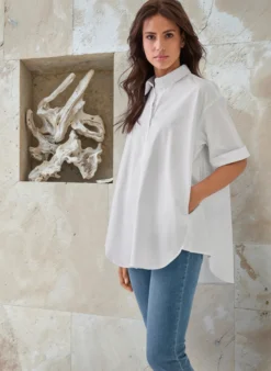 Rossana Diva Basic-Oversize-Bluse