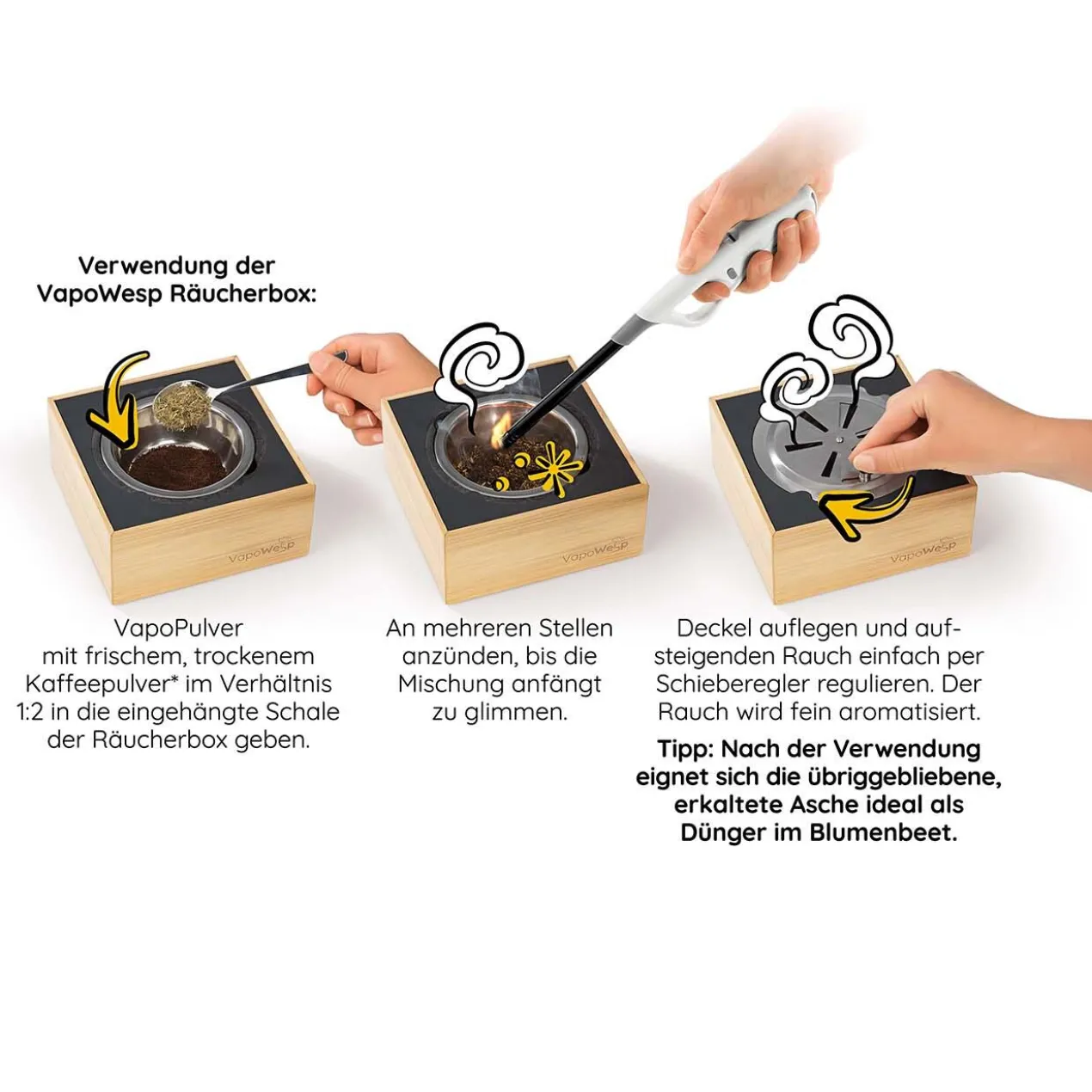 Räucherbox VapoWesp Starter-Set