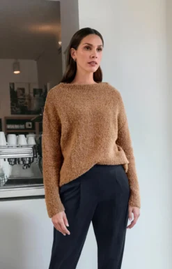 Seiden-Bouclé-Pullover