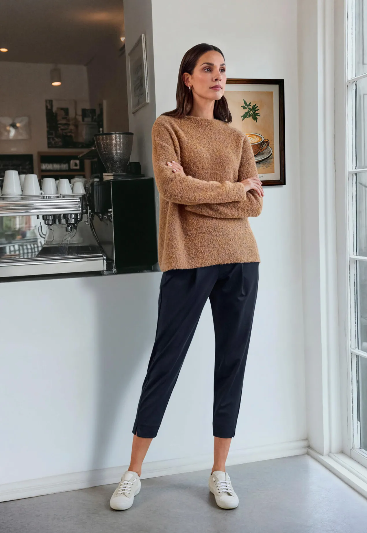Seiden-Bouclé-Pullover