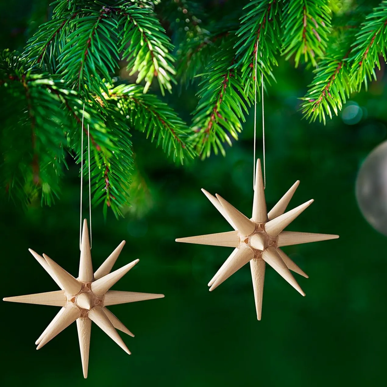 Seiffener Weihnachtssterne, 6er-Set