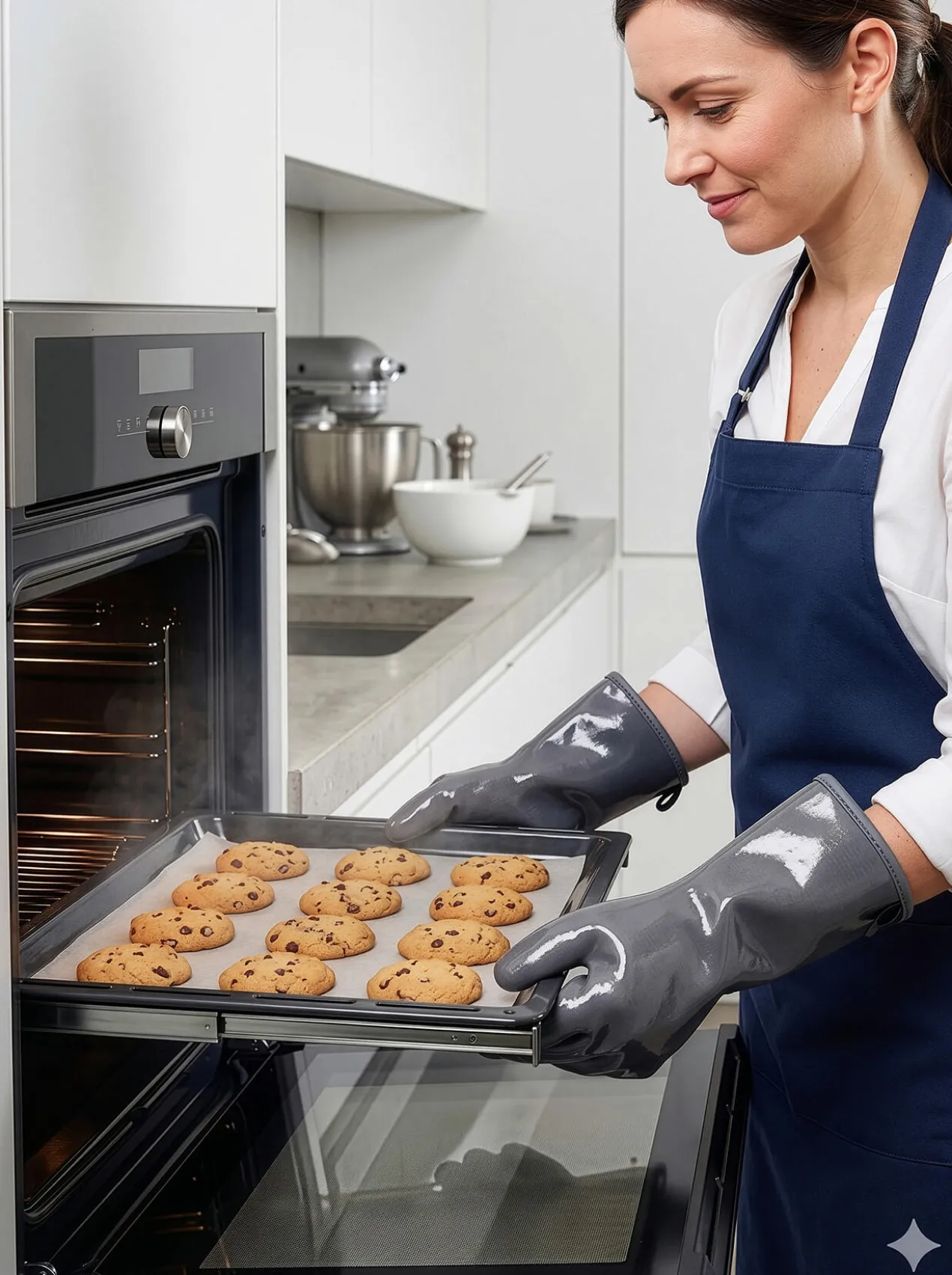 Silikon Grill- und Hitzeschutzhandschuhe, 1 Paar