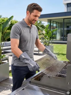 Silikon Grill- und Hitzeschutzhandschuhe, 1 Paar