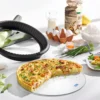 Silikon-Quicheform mit Glasboden