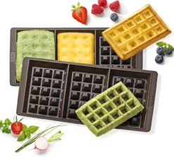 Silikon Waffel-Backform, 2er-Set