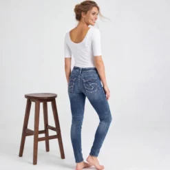 Silver Skinny-Jeans Avery