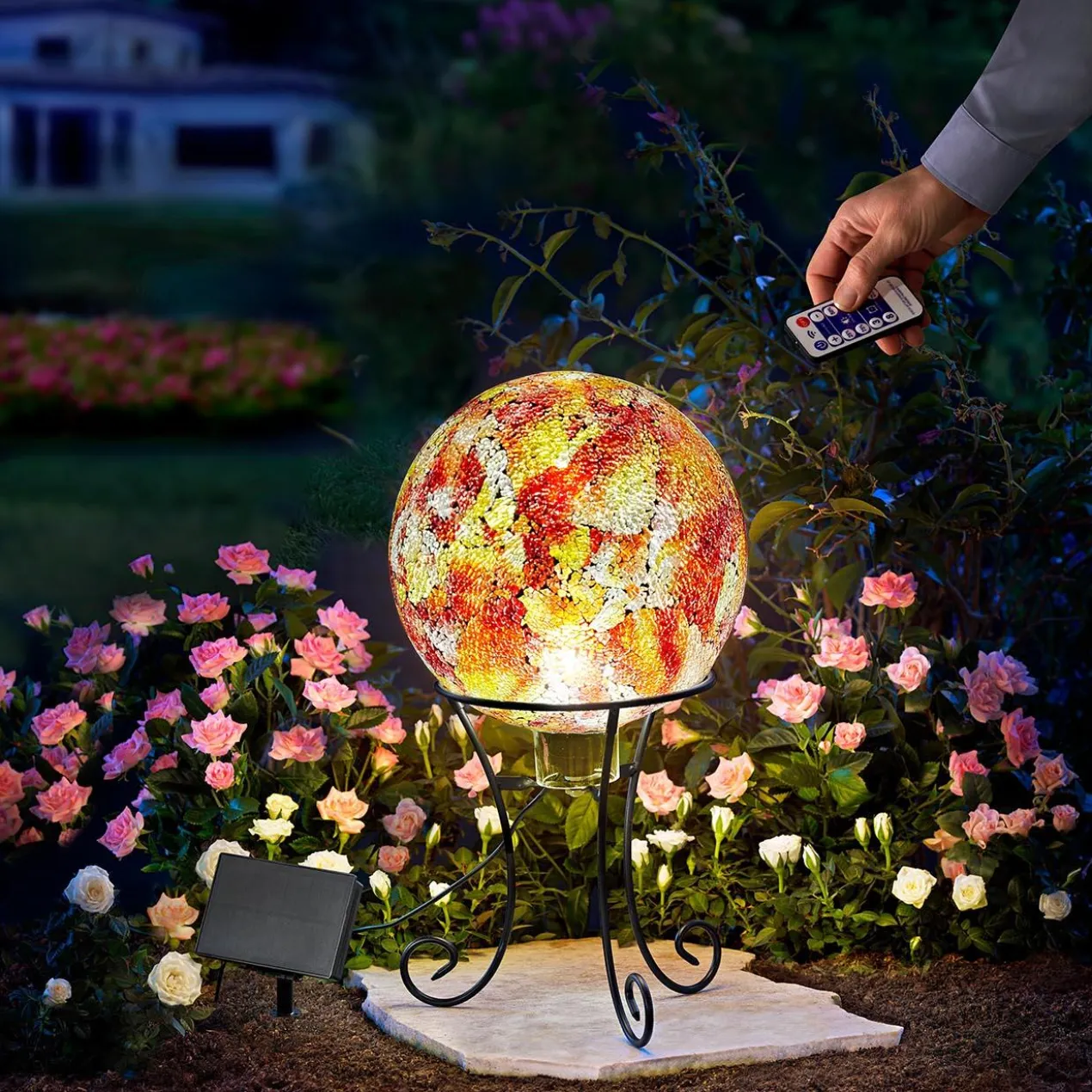 Solar-Gartenkugel
